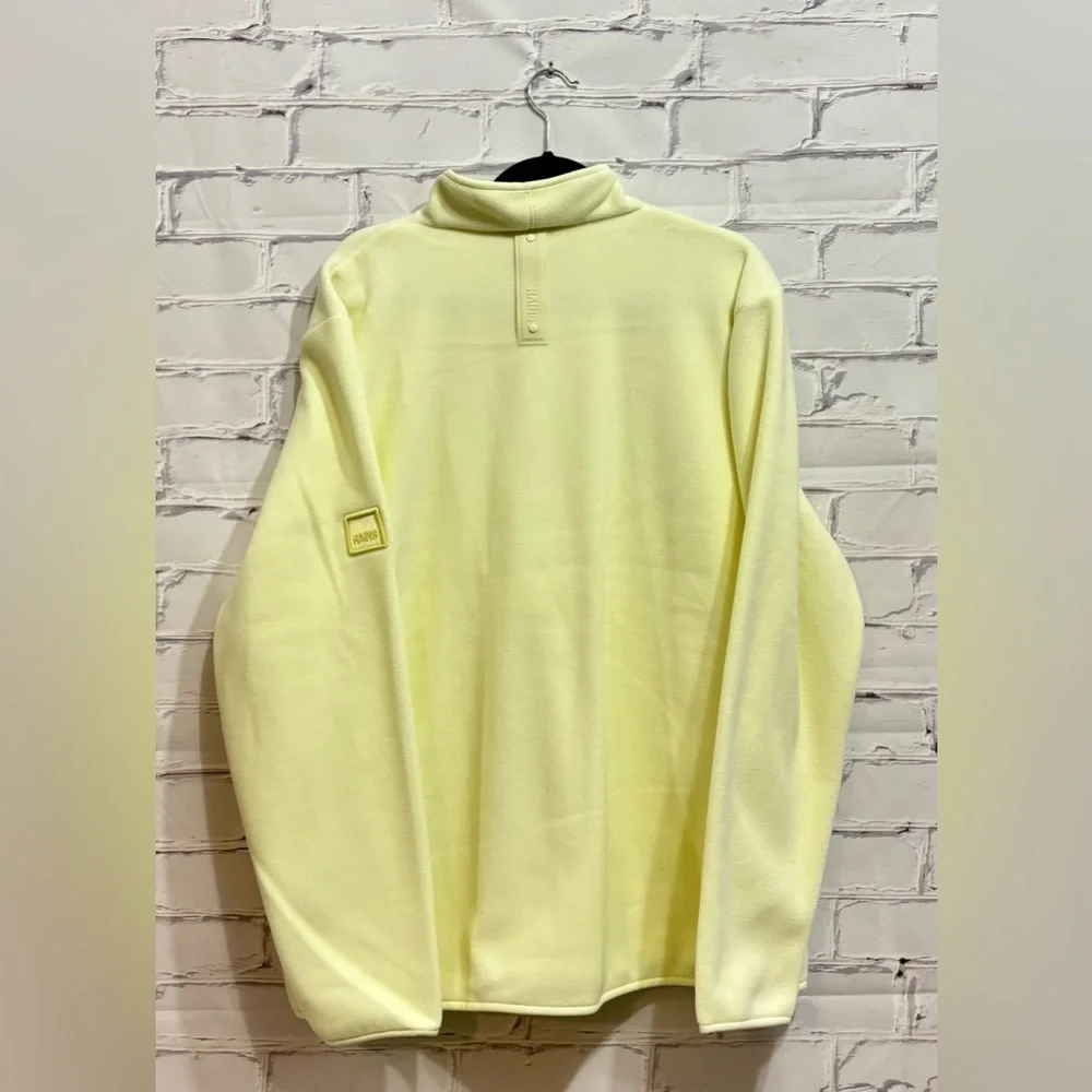 RAINS Half-Zip Sweater in straw color NWT Size XL